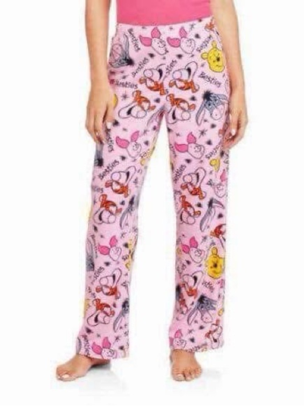 Women’s Pink Character Print Pajama Pants